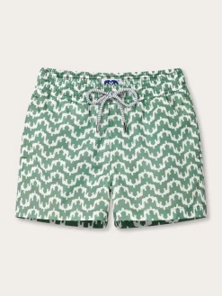 Boys Elephant Palace Green Staniel Swim Trunks