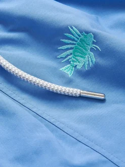 Boys Fish Fry Embroidered Staniel Swim Trunks