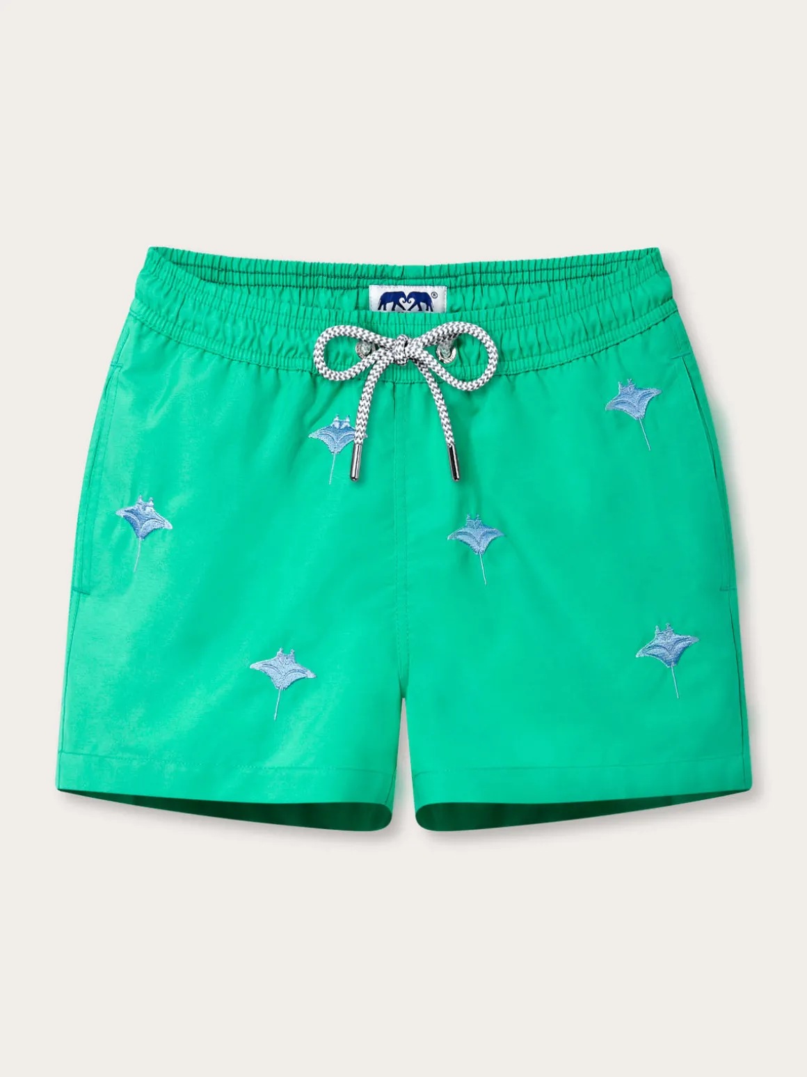 Boys Manta Migration Embroidered Swim Shorts