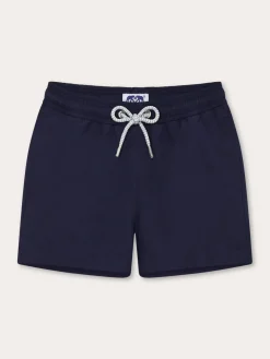 Boys Navy Blue Staniel Swim Trunks