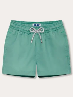 Boys Riviera Green Staniel Swim Trunks