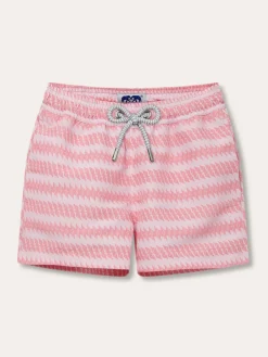 Boys Roseate Spoonbill Staniel Swim Trunks