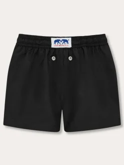 Boys Volcanic Black Staniel Swim Trunks
