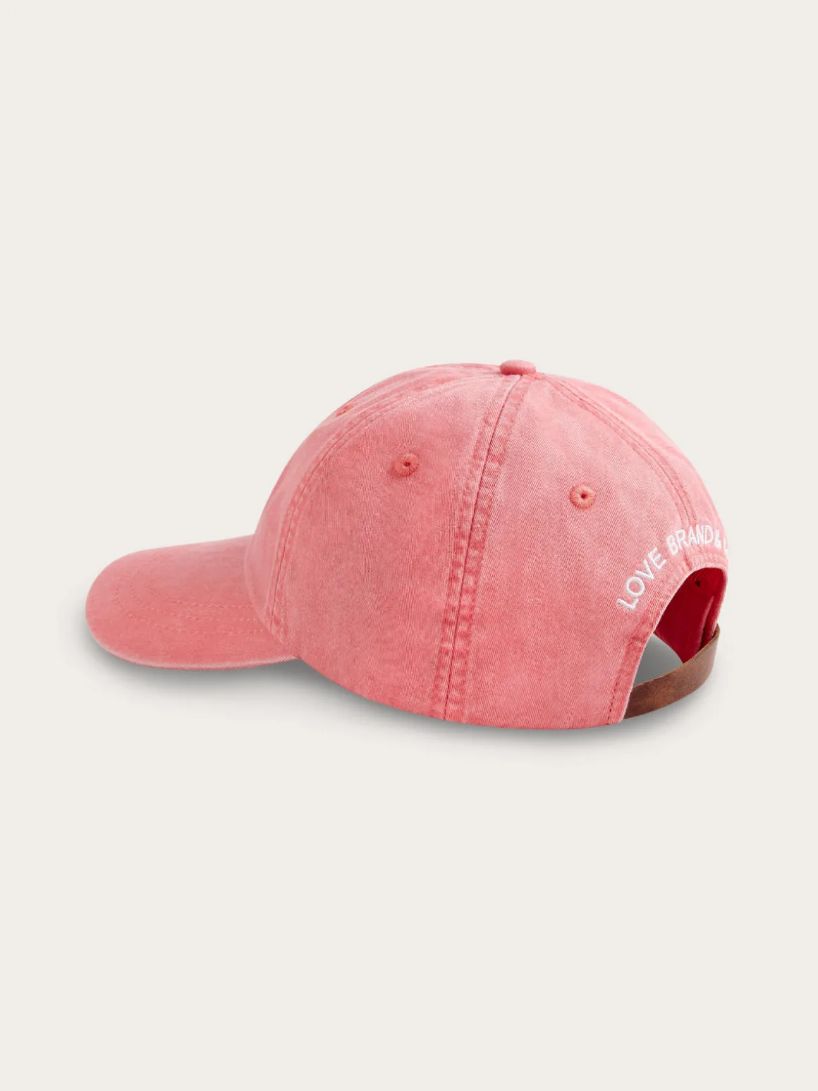 Coral Crisby Cap with Vegan Leather Strap