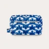 Elbow' Canvas Wash Bag - Elephant Palace Blue