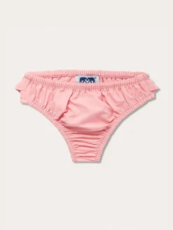 Girls Pastel Pink Calabash Bikini Bottoms