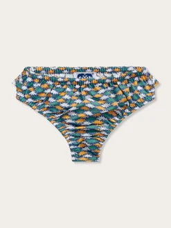 Girls Sea Flowers Calabash Bikini Bottoms