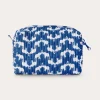 Guana' Quilted Wash Bag - Elephant Palace Blue