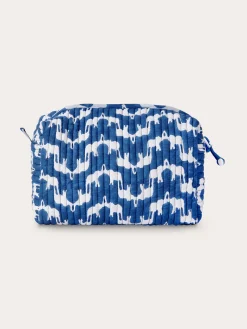 Guana' Quilted Wash Bag - Elephant Palace Blue