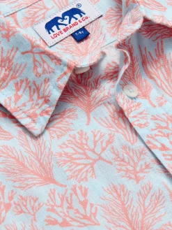 Kids Crazy Coral Abaco Linen Shirt