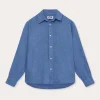 Kids Deep Blue Abaco Linen Shirt