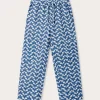 Kids Elephant Palace Blue Eleuthera Linen Trousers