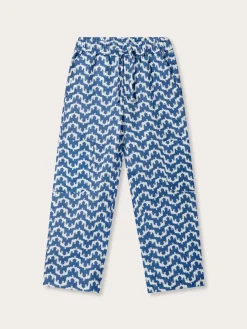 Kids Elephant Palace Blue Eleuthera Linen Trousers