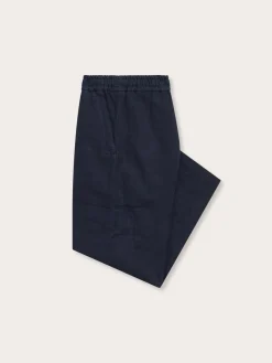 Kids Navy Blue Eleuthera Linen Trousers