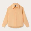 Kids Orange Sorbet Abaco Linen Shirt