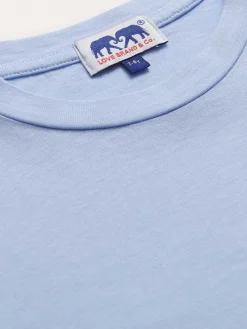 Kids Sky Blue Lockhart Cotton T-Shirt