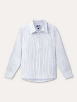 Kids Sky Lines Abaco Linen Shirt