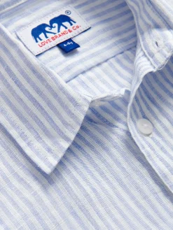 Kids Sky Lines Abaco Linen Shirt