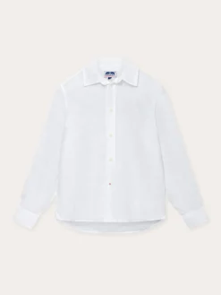 Kids White Abaco Linen Shirt