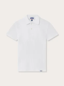 Kids White Cotton Polo Shirt