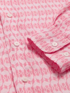 Men's Camel Mirage Pink Abaco Linen Shirt