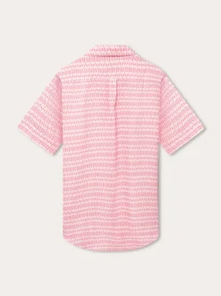 Men's Camel Mirage Pink Arawak Linen Shirt