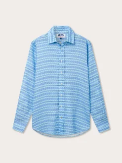 Men's Camel Mirage Sky Abaco Linen Shirt