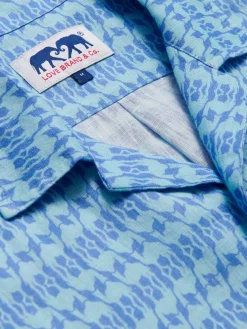 Men's Camel Mirage Sky Arawak Linen Shirt