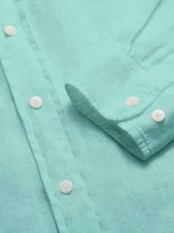 Men's Cay Green Abaco Linen Shirt