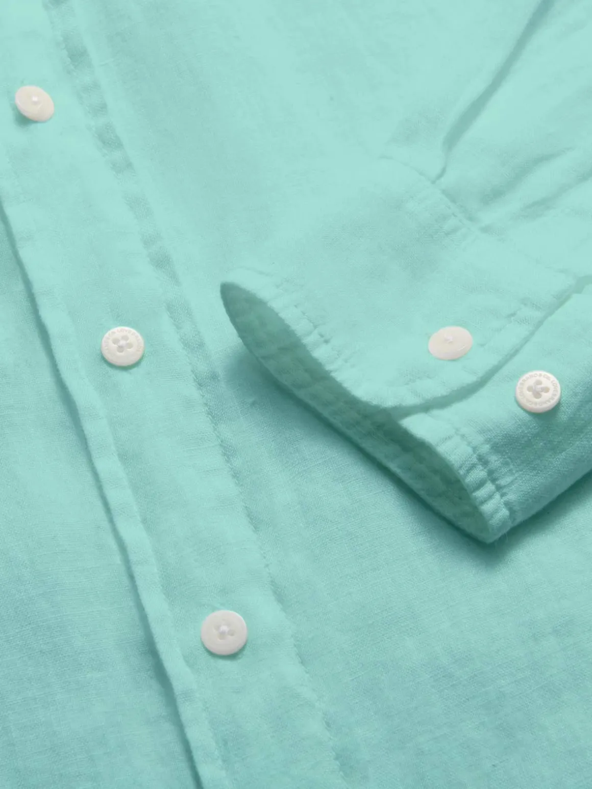 Men's Cay Green Abaco Linen Shirt