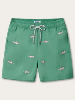 Men's Changing of the Guard Embroidered Staniel Swim Trunks