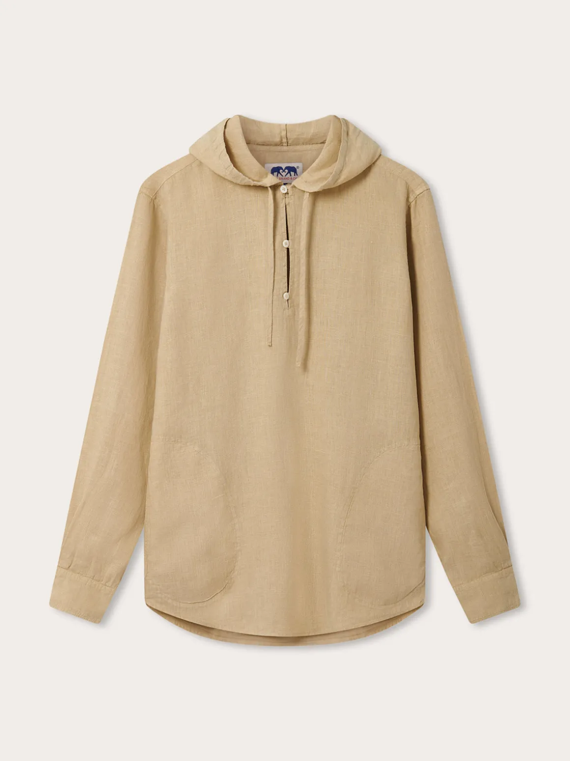 Men's Coconut Windermere Linen Hoodie