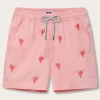 Men's Coral Colony Embroidered Staniel Swim Trunks