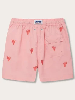 Men's Coral Colony Embroidered Staniel Swim Trunks