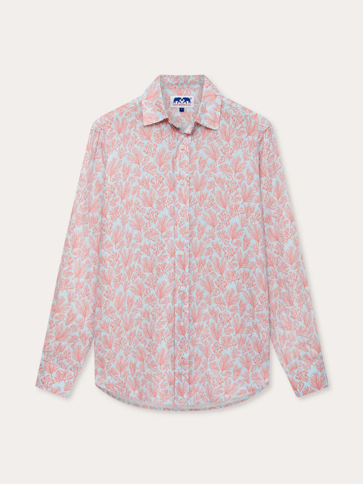 Men's Crazy Coral Abaco Linen Shirt