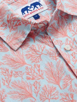 Men's Crazy Coral Abaco Linen Shirt
