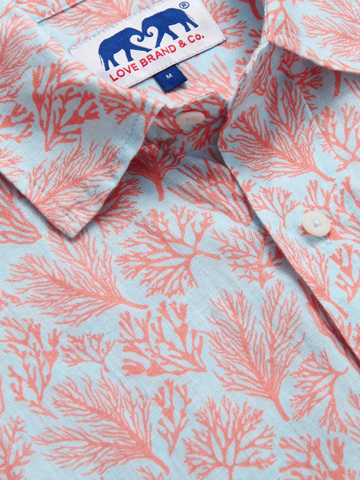 Men's Crazy Coral Abaco Linen Shirt