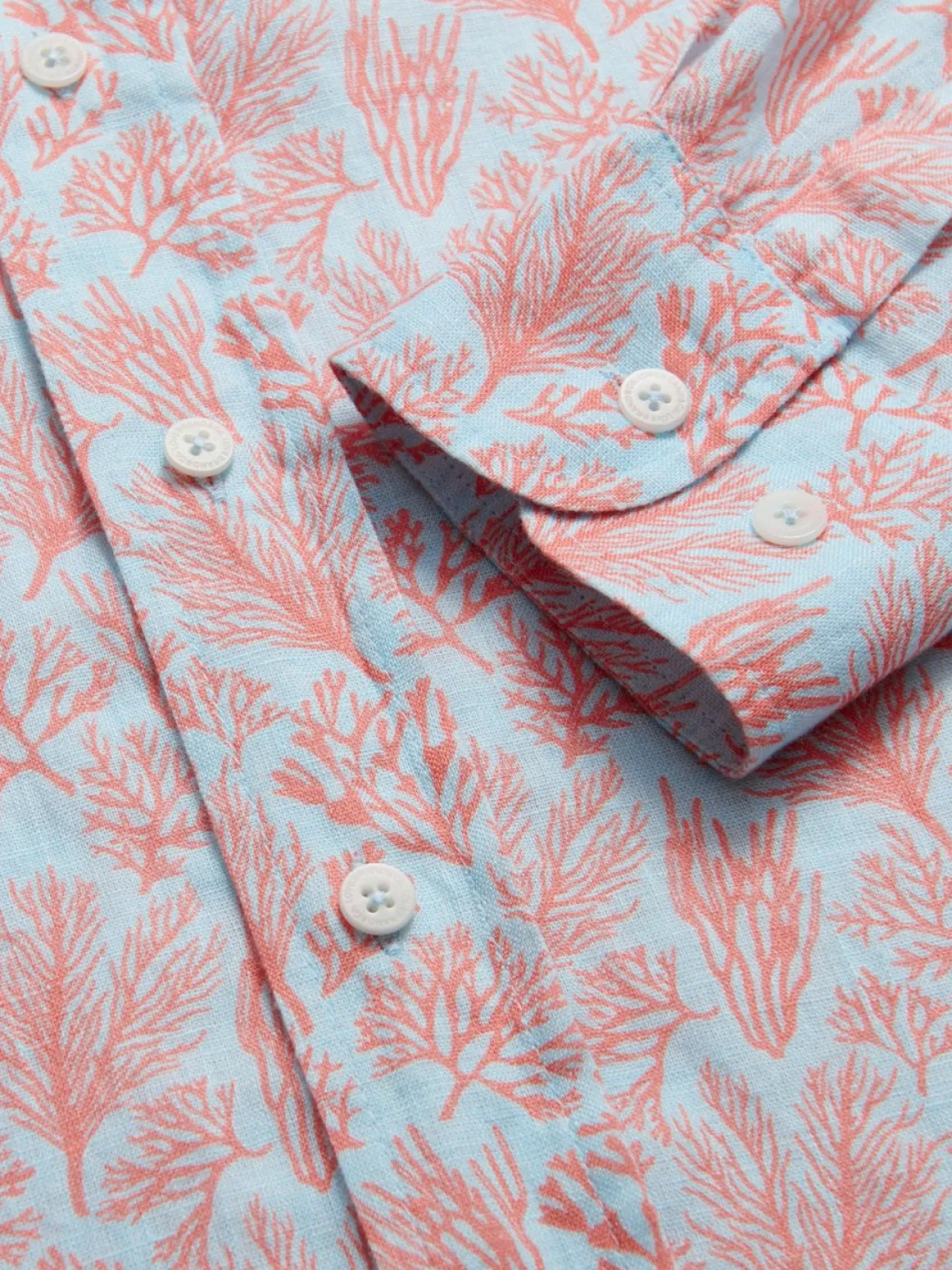 Men's Crazy Coral Abaco Linen Shirt
