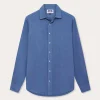 Men's Deep Blue Abaco Linen Shirt