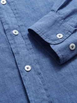 Men's Deep Blue Abaco Linen Shirt