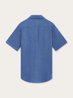 Men's Deep Blue Arawak Linen Shirt