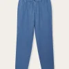 Men's Deep Blue Eleuthera Linen Trousers
