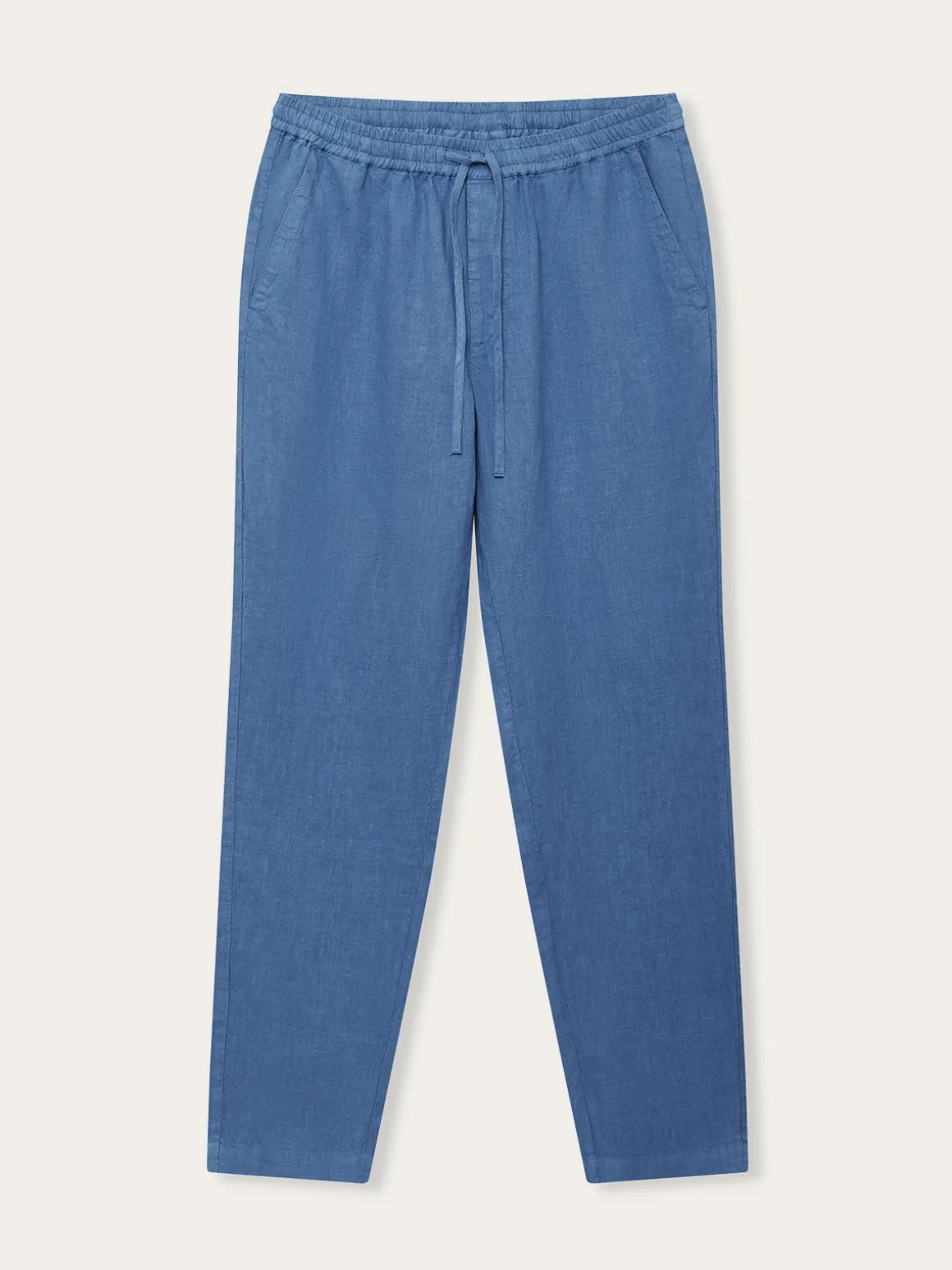 Men's Deep Blue Eleuthera Linen Trousers