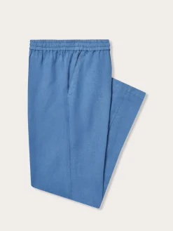 Men's Deep Blue Eleuthera Linen Trousers
