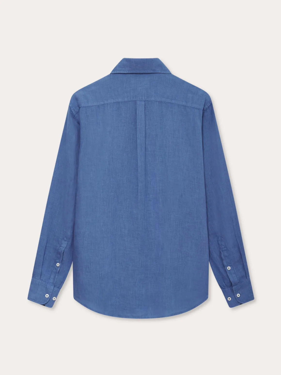 Men's Deep Blue Hoffman Linen Shirt