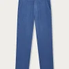 Men's Deep Blue Randall Linen Trousers