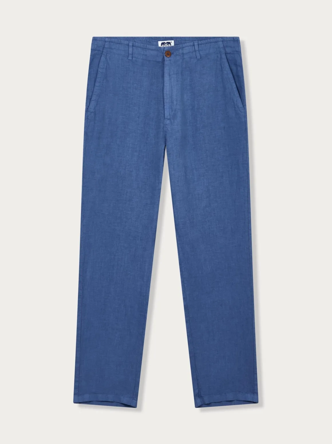 Men's Deep Blue Randall Linen Trousers