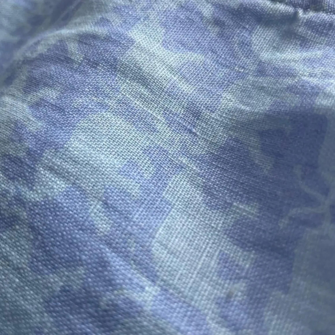 Men's Elephant Dance Blue Abaco Linen Shirt