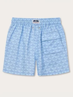 Men's Elephant Dance Blue Staniel Swim Trunks