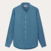 Men's Elephant Palace Blue Maycock Linen Shirt